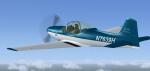 FSX Sequoia Aircraft kitbuilt Falco F.8L  repaint textures blue and white N7639H Textures